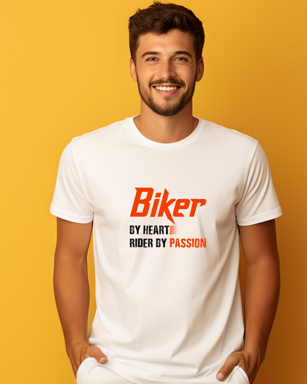 Biker By Heart Rider By Passion T-Shirt