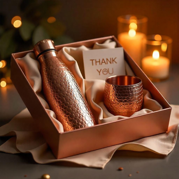 Memat Luxe Hammered Copper Gifts Box