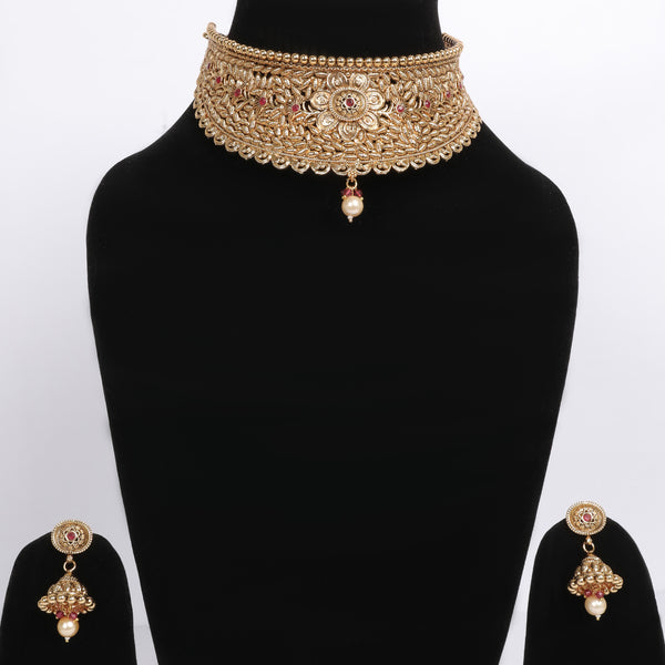 Memat Premium Golden Armour Full Necklace