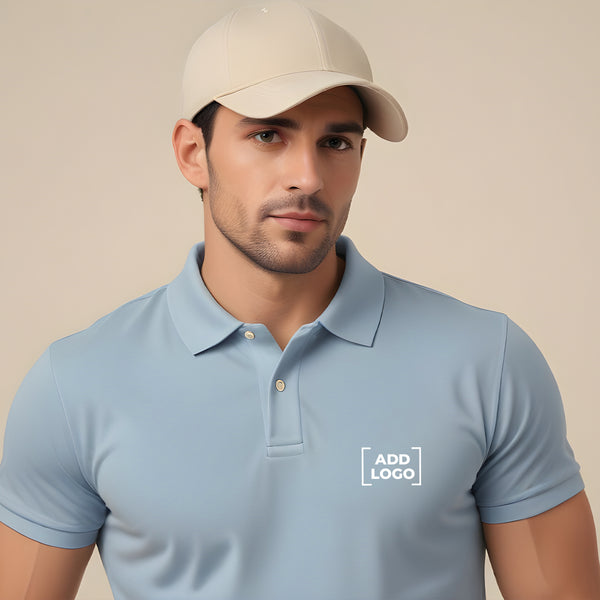 Ocean Blue Polo Customize T-Shirt