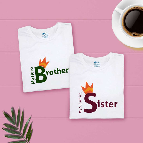 My Hero Brother & My Superhero Sister (set of 2) T-Shirt