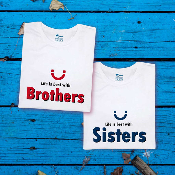 Life is the best with Brothers & Sisters (set of 2) T-Shirt