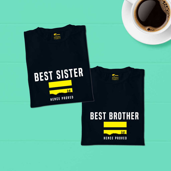 Best Brother & Sister Hence Proved (set of 2) T-Shirt