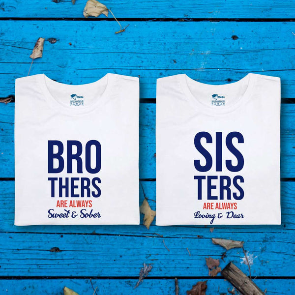 Brothers are always sweet & sober (set of 2) T-Shirt